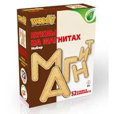 Игровой набор Woody "Буквы на магнитах"